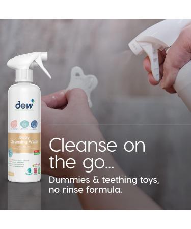 Dew Baby Cleansing Water 100% Natural Antibacterial Sanitiser Spray 500ml - Hypoallergenic Baby Sterilizer for Hand, Bum, Face & Dummy | Safe for Ingestion, Ideal for Nappy Rash - Buy Online on GoSupps.com