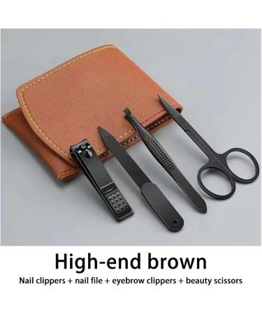 Nail Clippers Set of Household Nail Groove Clippers for Men and Women Special Nail Clippers Trimming Hands and Feet Manicure Artifacts (Color : Brown) - Buy Online on GoSupps.com