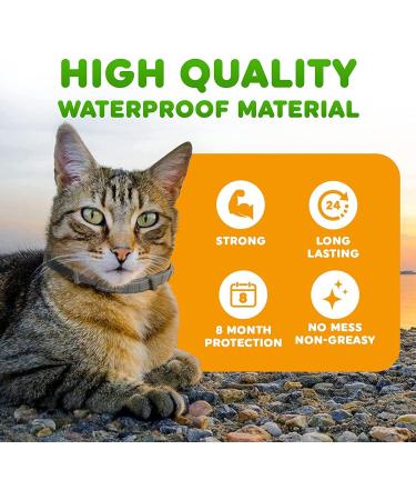 Primova Cat Flea and Tick Collar with Comb - Adjustable and Waterproof | Natural Essential Oil Formula for Kittens - Buy Online on GoSupps.com