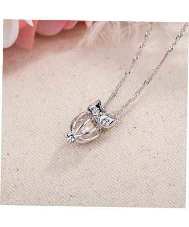 COLLBATH Owl Necklace 1Pc Hollow Owl Pendant Unisex Luminous Glowing in Dark Alloy Necklaces Beads Pendant for Women Female Ladies Hollow Pendant - Buy Online on GoSupps.com