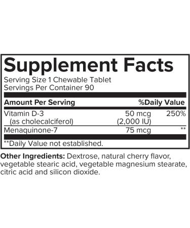 Portions Master Vitamin D3 + K2 Supplement, Bone and Heart Health Support, High Potency D3 5000 IU with Menaquinone MK-7, Non-GMO, Gluten-Free (60 Capsules) - Buy Online on GoSupps.com