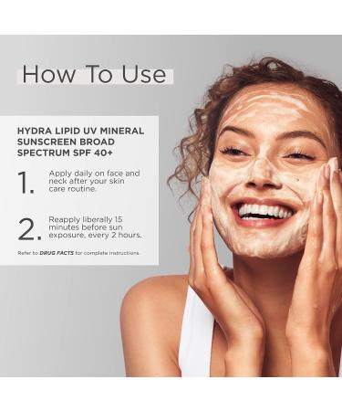 Glytone Hydra Lipid UV Mineral Sunscreen SPF 40+ with Hyaluronic Acid & Squalane - 1.7 fl. oz - Buy Online on GoSupps.com