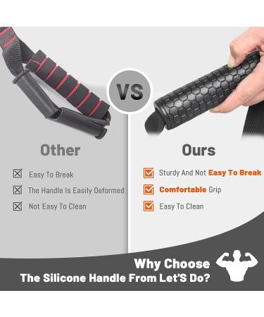 Pixel Panda Gym Accessories  Upgraded Cable Handle Gym Equipment  D Handle Cable Attachment Up to 600lb  Comfortable Sturdy Cable Attachments for Gym 2pcs-handle - Buy Online on GoSupps.com