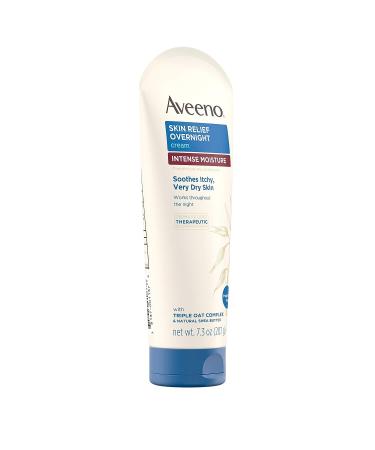 Aveeno Skin Relief Overnight Intense Moisture Cream with Triple Oat Complex & Shea Butter 7.3 oz - Buy Online on GoSupps.com