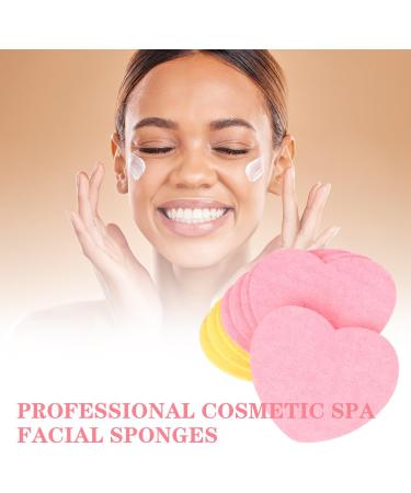 10 Pieces Facial Sponges Compressed Face Sponge Heart Shaped Face Paint Sponges Reusable Face Sponges Cleansing Face Painting Sponges for Skincare Routine and Makeup Remove - Buy Online on GoSupps.com