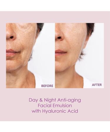 Hydrating Facial Emulsion with Hyaluronic Acid - Anti-Aging Radiant Skin Formula - 1.69 fl oz - Nourish & Rejuvenate - Buy Online on GoSupps.com