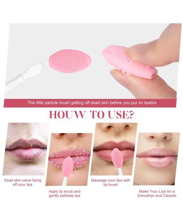 5 Pcs Double-Sided Silicone Lip Scrub Brush Set for Exfoliation - Style 1 - Buy Online on GoSupps.com