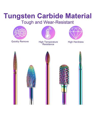 Thlevel 11Pcs Nail Drill Bits Set - Professional 3/32 Inch Rotary Burrs for Acrylic Nails | Diamond Cuticle Remover | Salon Quality Nail Care Supplies - Buy Online on GoSupps.com