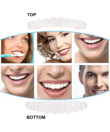 Rompa Veneers - 2 Pairs of Plug-In Fake Teeth for Men & Women | Cover Bad Teeth & Enhance Smiles - Buy Online on GoSupps.com