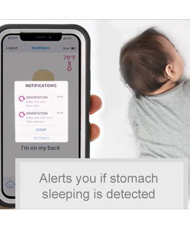 MonBaby Baby Breathing Movement Monitor with Temperature Tracking - Alerts to Smartphone for Baby's Safety - Buy Online on GoSupps.com