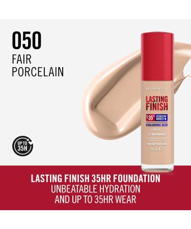 Rimmel Lasting Finish 35HR Foundation in 050 Fair Porcelain - Buy Online on GoSupps.com