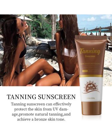 Shantou Youjia 60 g selftanning gel selftanning lotion tanning accelerator nongreasy tanning lotion for all skin types dark sunscreen - Buy Online on GoSupps.com