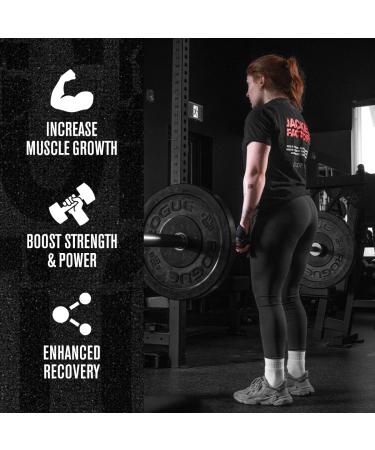 Jacked Factory Creatine HCL + HMB Capsules - Synergistic CON-CRET myHMB & Vitamin D Formula for Improved Growth Strength & Reduced Muscle Breakdown - 150 Capsules - Buy Online on GoSupps.com