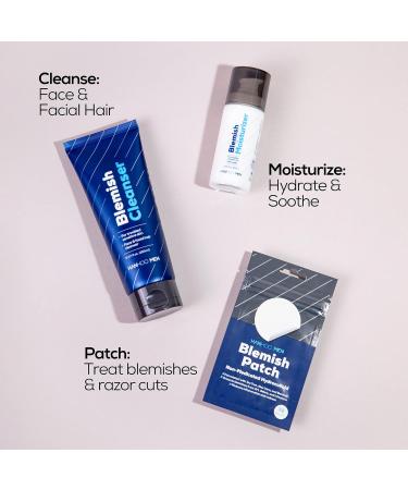 HANHOO Men Blemish Cleanser - Daily Facial & Beard Wash with Tea Tree Oil Probiotics & Hyaluronic Acid | Soothes Acne-Prone Skin | For All Skin Types | 5.07 fl oz - Buy Online on GoSupps.com