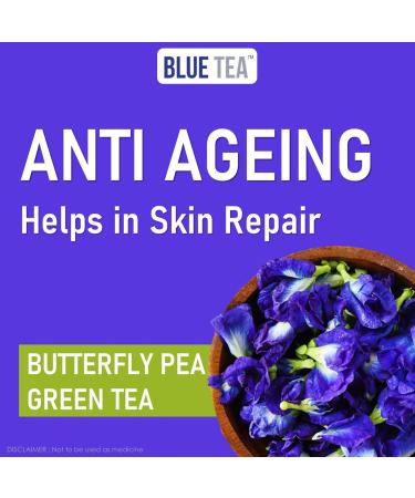 Handcrafted Wooden Tea Gift - Butterfly Pea Flower - 120 Cups (2.11 Oz) - ECO-FRIENDLY Clitoria Flower Tea - Vegan & Gluten Free - Wooden Gift 2.12 Ounce - Buy Online on GoSupps.com