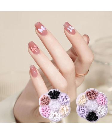 Bows Nail Charms 2 Boxes Cute Resin 3D Bow Nail Art Charms Gems Nail Pearls Bow Tie Bowknot Nail Jewelry Supplies for DIY Crafts Nail Art Design Decorations (B) - Buy Online on GoSupps.com