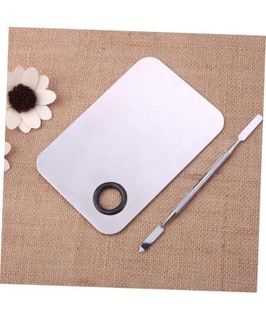 Didiseaon Nail Manicure Tool & Makeup Mixing Palette - Stainless Steel Cosmetic Spatula & Tray for Foundation Mixing | International Shipping - Buy Online on GoSupps.com