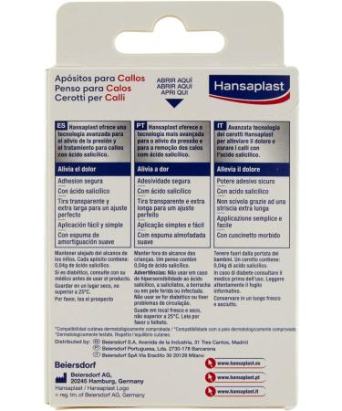 Hansaplast Dressings for Corns - Feet Care Solutions Pack of 8 | International Shipping Available - Buy Online on GoSupps.com