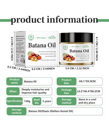 Batana Oil for Hair Growth 100% Batana Oil Organic Raw Batana Oil for Hair Growth Repairs Damaged Hair Oil Reduces Hair Loss Batana Oil for Hair Mask Scalp Hair Growth Oil - Buy Online on GoSupps.com