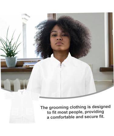 FRCOLOR Hairdressing Overalls Elegant Religious Aprons Care Uniform for Women Grooming Coat Waterproof Clothing Pet Grooming Apron Hairdressing Apron Medium and Small Men and Women White - Buy Online on GoSupps.com