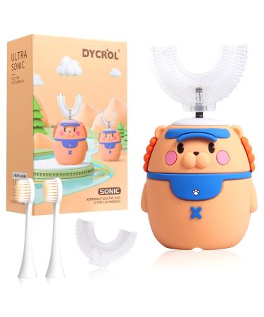 Kids U Shaped Electric Toothbrush with , with cleaning ability 20 times better than ordinary toothbrushes(2-12Age)5 Cleaning Modes,4 Brush Heads