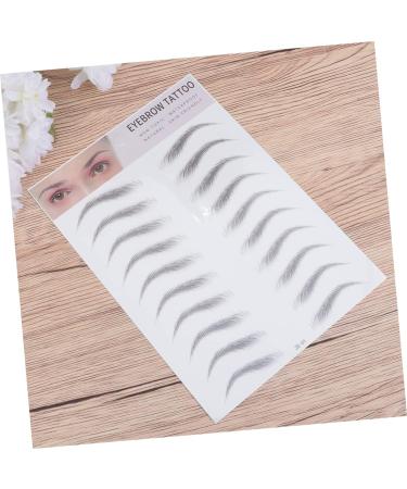 WOFASHPURET Eyebrow Stencils Realistic Eyebrow Tattoos 2pcs 3d eyebrow stickers women s suits lady tools Brow Makeup Grooming Shaping Shaper 4d Artificial Eyebrow - Buy Online on GoSupps.com