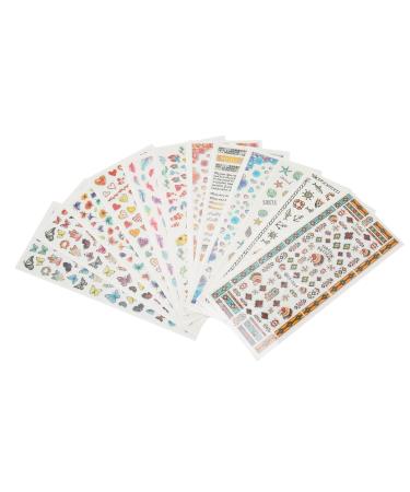 Nail Art French Tip Nail Guides Nail Design Nail Decals For Nail Art Nail Polish Stickers Watercolor Nail Stickers for Ultraviolet Gel for Artificial Nails