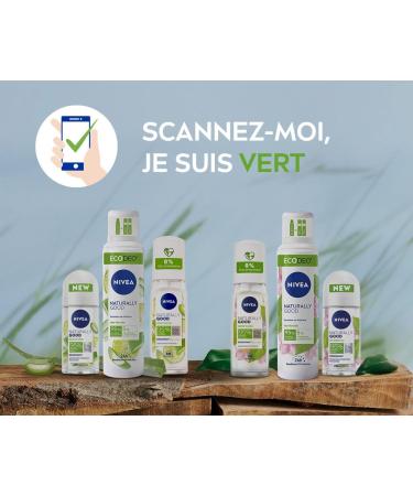 NIVEA NATURALLY GOOD Women's Deodorant Organic Aloe Vera Roll-on 50 ml deodorant with 95% ingredients of natural origin 24-hour freshness roll-on - Buy Online on GoSupps.com