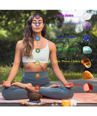 XIANNVXI 7 Chakra Natural Irregular Polished Tumbled Stones - Bulk Gemstones for Reiki Energy Healing - 100g - Buy Online on GoSupps.com