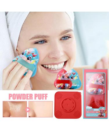Eventerde Makeup Puff Powder Puff - 2 Pieces Face Makeup Sponge with Dragon Pattern Face Makeup Puff with Storage Box Makeup Sponge for Applying Loose or Pressed Powders - Buy Online on GoSupps.com