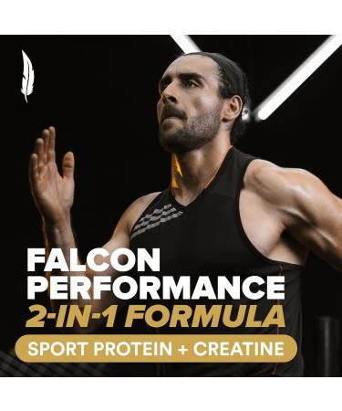 BIRDMAN Falcon Performance Vegan Protein Powder 31g Protein 5g Creatine 5g BCAA Probiotics Electrolytes Pre Workout Low Carb Sugar Free & Dairy Free Plant Based Vanilla Protein -19 Servings Golden Vanilla 1.9 Pound  - Buy Online on GoSupps.com