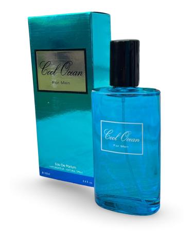 Cool Ocean for Men Eau de Parfum 3.4 Fl Oz Sea Water Lavender Mint Fragrance - Buy Online on GoSupps.com