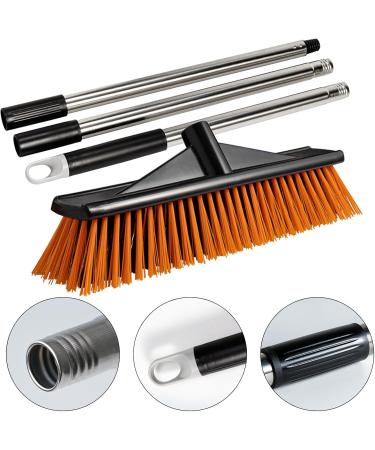 Hard Bristle Broom Scrubbing Floor Broom Shower Cleaning Brush Deck Scrub Brush Grout Brush for Garages Swimming Pools Balconies Warehouses Guanglu 40cm - Buy Online on GoSupps.com
