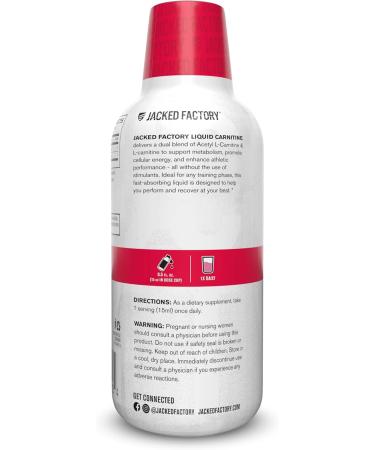 Jacked Factory Liquid L-Carnitine 3000 L Carnitine Supplement for Men & Women - Supports Metabolism Body Recomposition Cellular Energy & Athletic Performance - 32 Servings Sour Pink Lemonade 16 Fl Oz (Pack of 1) - Buy Online on GoSupps.com