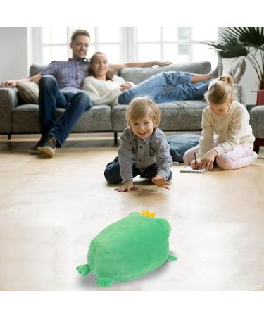 JUNERAIN Super Soft Frog Plush Stuffed Animal 35cm Emerald Green - Adorable Frog Squishy Hugging Pillow Toy for Kids - Cuddly Frog Decoration - Buy Online on GoSupps.com