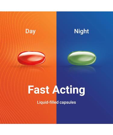 AXIV Day & Night Cold & Flu Medicine Combo Pack Softgels Daytime & Nighttime Relief for Headache Fever Sore Throat Minor Aches & Pains & Cough 48 Softgels - Buy Online on GoSupps.com