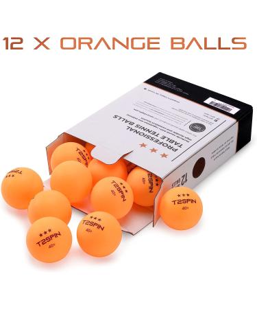 T2Spin Premium Ping Pong Gear - Table Tennis Set with 12 Balls | Ping Pong Accessories & Equipment - Buy Online on GoSupps.com