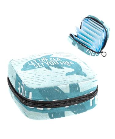 Women's bonds Storage pockets Stillpad Waller Vintage Delphin Portable Period Kit Bag Feminine product bag for women girls color1
