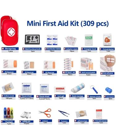 TRITFIT SPORTS 309 PCS First Aid Kit - Emergency & Car Essentials, Hospital Grade Medical Supplies for Home - Buy Online on GoSupps.com