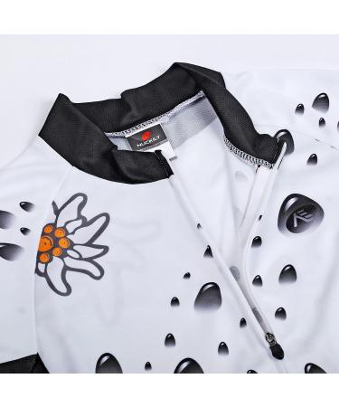 Buy Nuckily Ladies Bike Brief Set - Breathable Cycling Jersey & 3D Seat Cushion Wheel Pants - Outdoor Sports MTB Clothing - Size M (155/160 cm 50/55 kg) - Buy Online on GoSupps.com