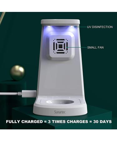 Sunartec Ultrasonic Electric Toothbrush - Advanced 360 Sonic Teeth Whitening Kit for Adults | Portable U-V Cleaning, Air-Drying Charger, IPX7 Waterproof - Buy Online on GoSupps.com