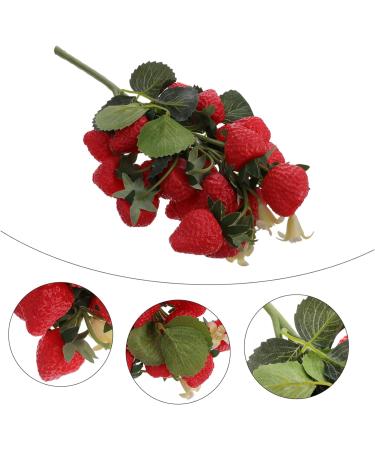 Zerodeko Simulation Blueberry Faux Strawberries Household Decor Fake Fruit Photo Props Decor for Home Faux Strawberry Christmas Decor Strawberry Lantern Foam Red Artificial Model Red 29.00X12.00X5.00CM - Buy Online on GoSupps.com