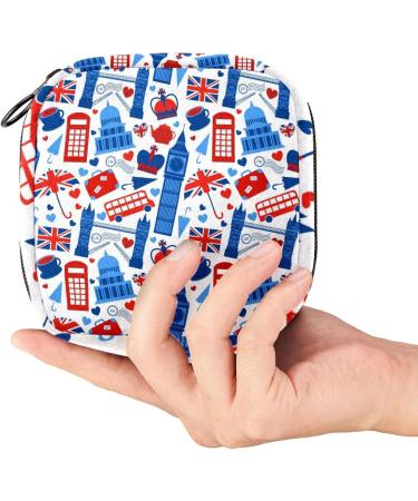 Storage Bags for Women's Bandages & Menstrual Cup | British London Icon | Portable Tapes for First Period - Buy Online on GoSupps.com