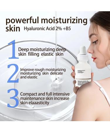 Hyaluronic Acid Brightening Serum 30ml - Dark Spot Remover & Discoloration Corrector for Face - Anti Aging Moisturizer - Buy Online on GoSupps.com