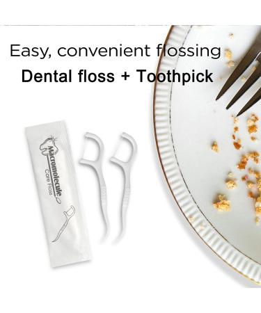 Dental Floss Picks 150 Pack - Individually Wrapped Unflavored Flossers for Travel - Disposable Dental Picks for Teeth - Floss Sticks for Oral Care - Buy Online on GoSupps.com