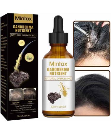  JPSDOWS Anti-Gray Hair Serum Ganoderma Nutrients Natural Darkening | The 30ml anti-gray hair serum promotes healthier thicker hair. - Buy Online on GoSupps.com