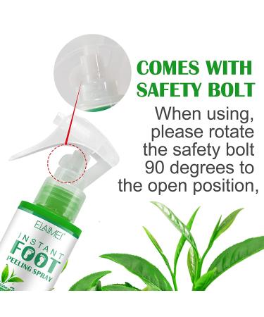 Green Tea Foot Peel Spray - Exfoliating & Nourishing Dead Skin Remover - Buy Online on GoSupps.com