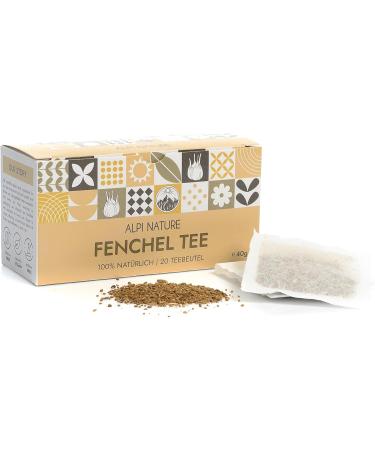  Alpi Nature Fennel Tea by Alpi Nature 120 Tea Bags 240 g (6 Boxes of 20 Bags of 2 g) Fennel Seeds for Preparing Herbal Teas - Buy Online on GoSupps.com