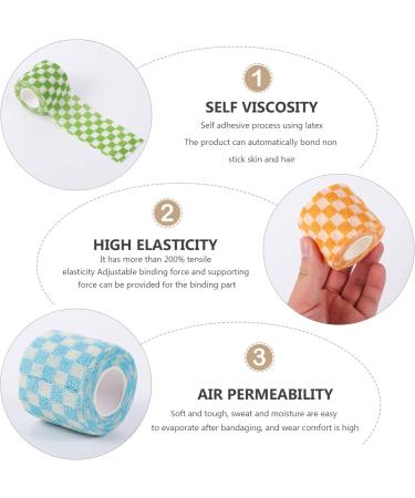 EXCEART 6 Rolls Non-Woven Athletic Wrap Tape - Self Adherent Knee & Ankle Strap for Sports - Stretchable Gauze Fabric International Shipping Available - Buy Online on GoSupps.com