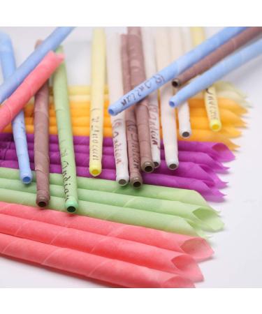 Natural Ear Candles - 32 Pieces in 8 Colors | Cylinder Fragrance Hollow Cone Candles with 16 Protective Discs for Safe Ear Cleaning - Buy Online on GoSupps.com
